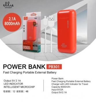 ELLIE PB301 POWERBANK 8000MAH